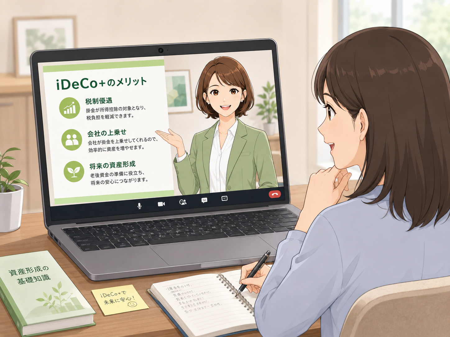 オンライン個別相談で従業員を支援する上乗井出子